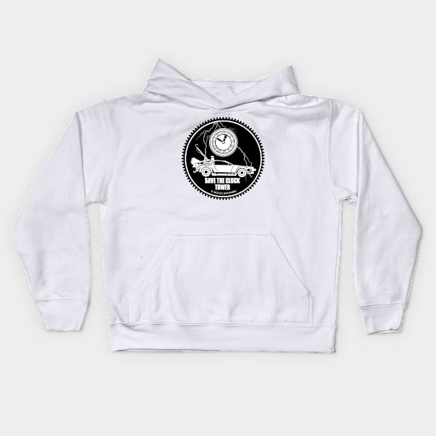 Save the clock tower Kids Hoodie by LICENSEDLEGIT